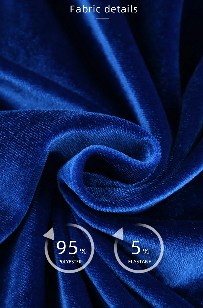 Autumn New Style Blue Bride Feather Morning Robes Women Luxury Designer Fashion Robe Velvet