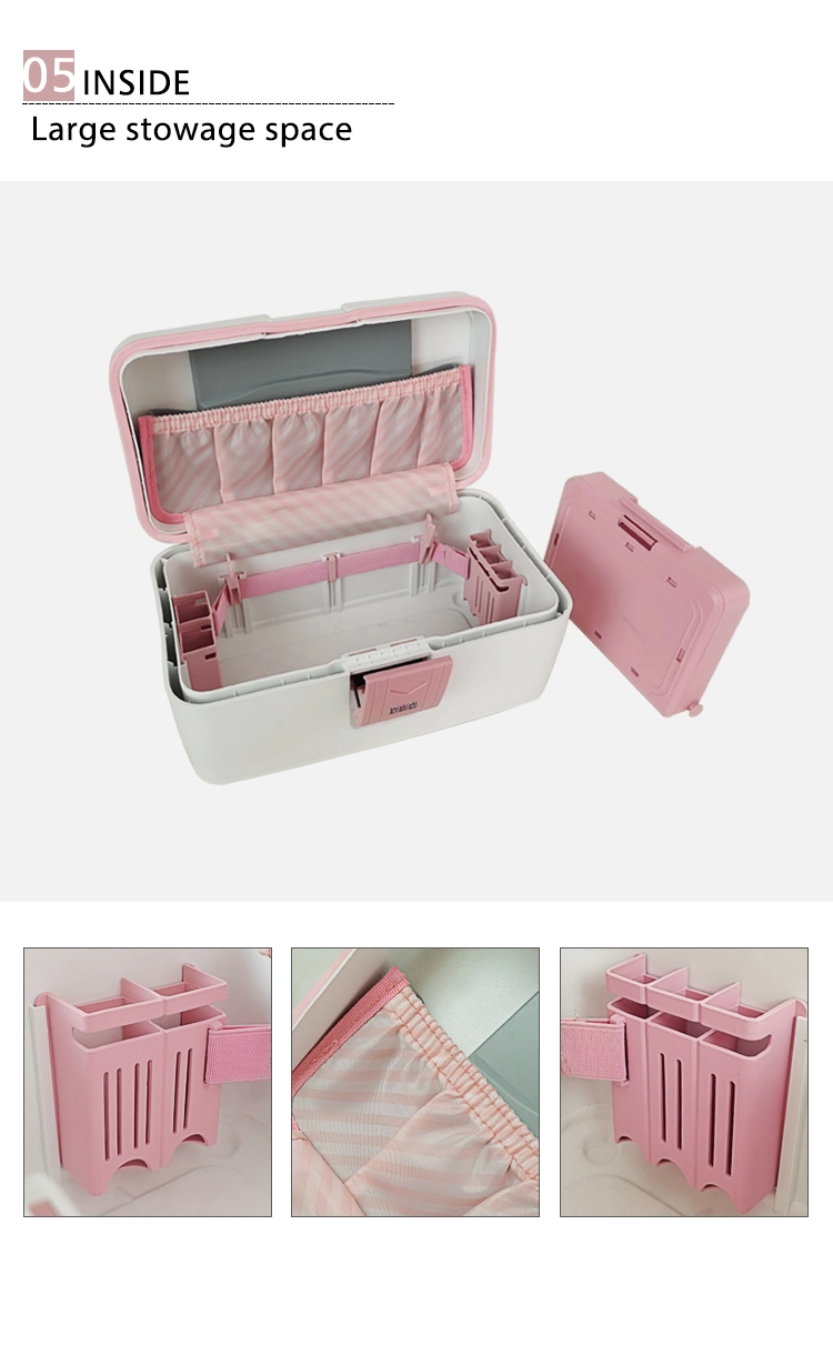 Newest Style Professional Travel Makeup Trunk Case Large Capacity Make up Organizer Storage