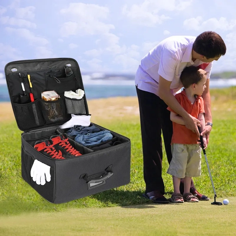 Premium Golf Trunk Organizer Waterproof Travel Car Golf Locker for Golf Accessories
