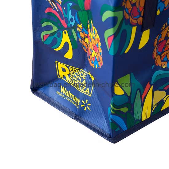 Bolsa no tejida de PP Bolsa ecológica personalizada de fábrica Bolsa térmica no tejida impermeable con aislamiento para comestibles Bolsa de hielo reutilizable Bolsa de compras Bolsa enfriadora para almuerzo